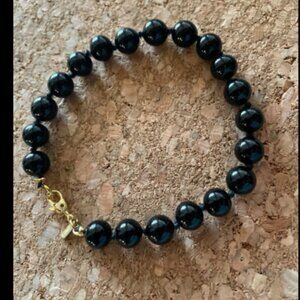 Beautiful Black Beads Bracelet by Monet